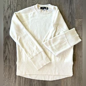 Theory cashmere Karenia Whipstitch pullover